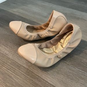 Womens Nude Ballet Flats